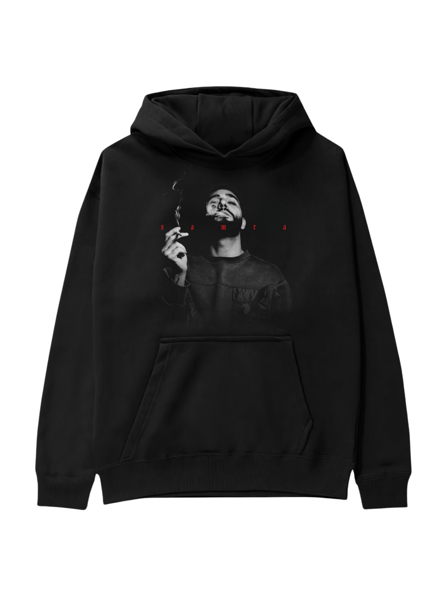 Face Hoodie Schwarz